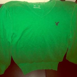 Men’s M Long Sleeve American Eagle V-Neck Sweater